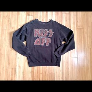 JUNK FOOD Kiss graphic Sweatshirt szXS
